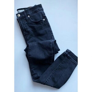 Madewell • Tall 9" High-Rise Skinny Jeans in Lunar Wash • Black Wash